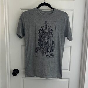 Gray Graphic Tarot Card T-Shirt